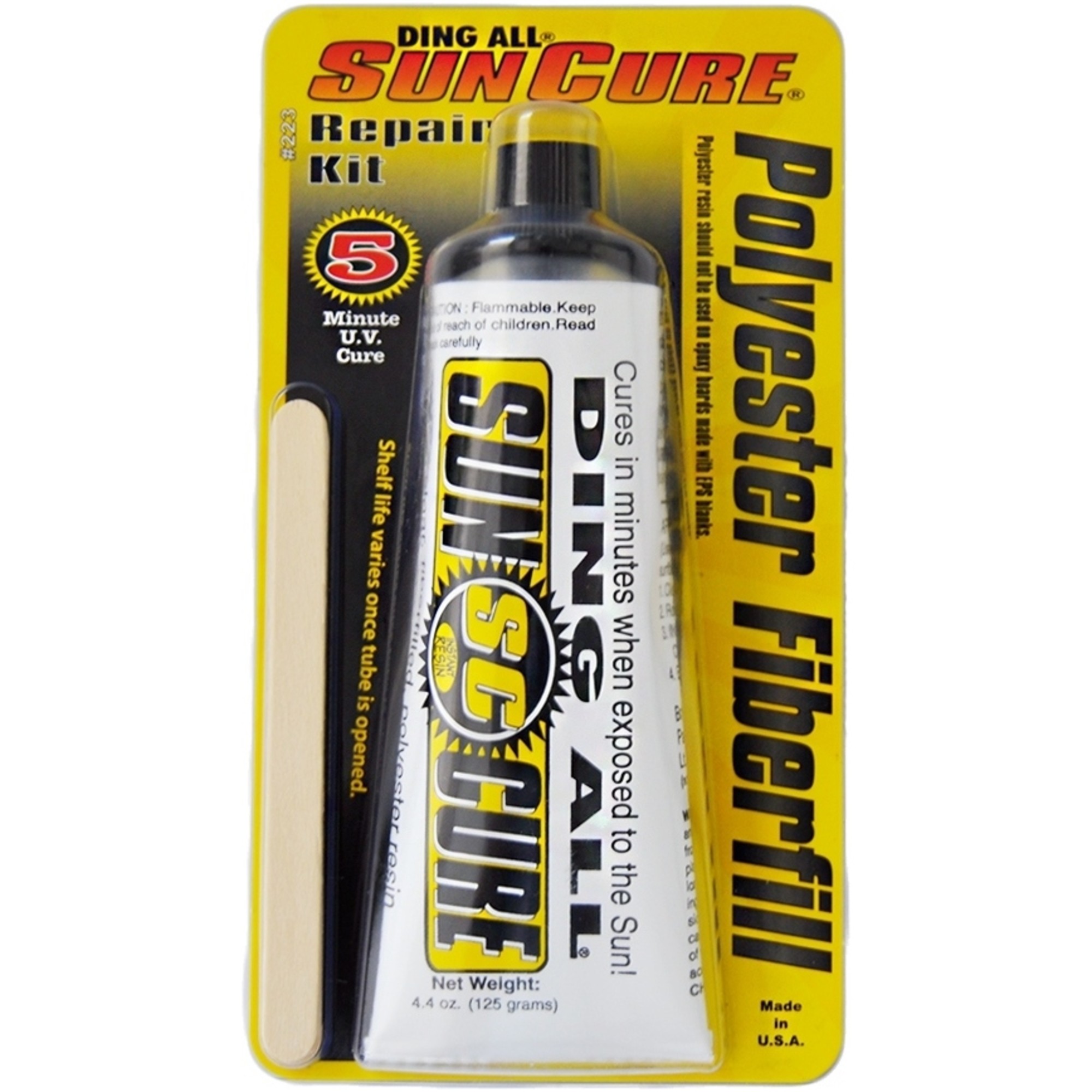 Ding All Repair Kit Sun Cure Polyester Fiberfill 4 4oz 223